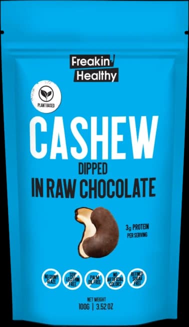 Roasted Cashew Dipped in Raw Chocolate
