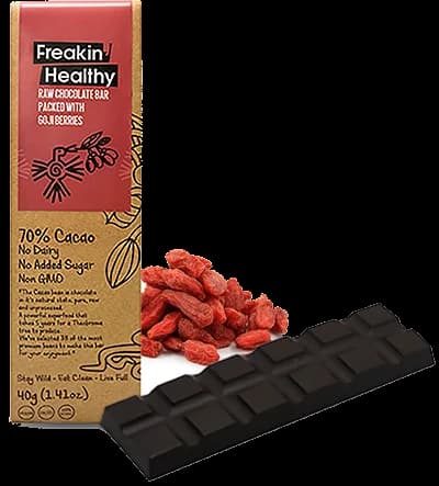 Raw Chocolate Bar with Goji Berries